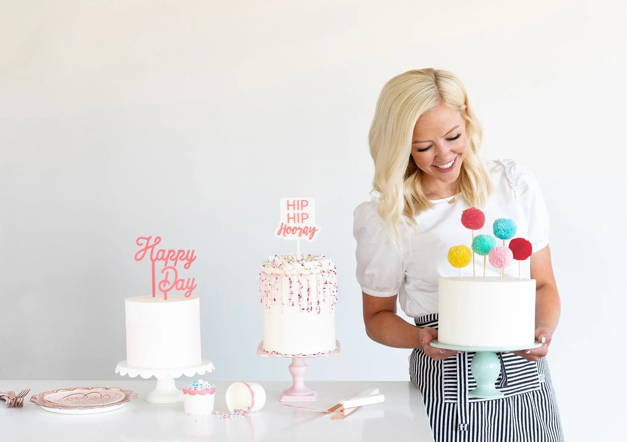 Cake By Courtney Pom-Pom Cake Toppers