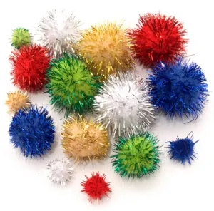 Glitter Pom Poms 07mm