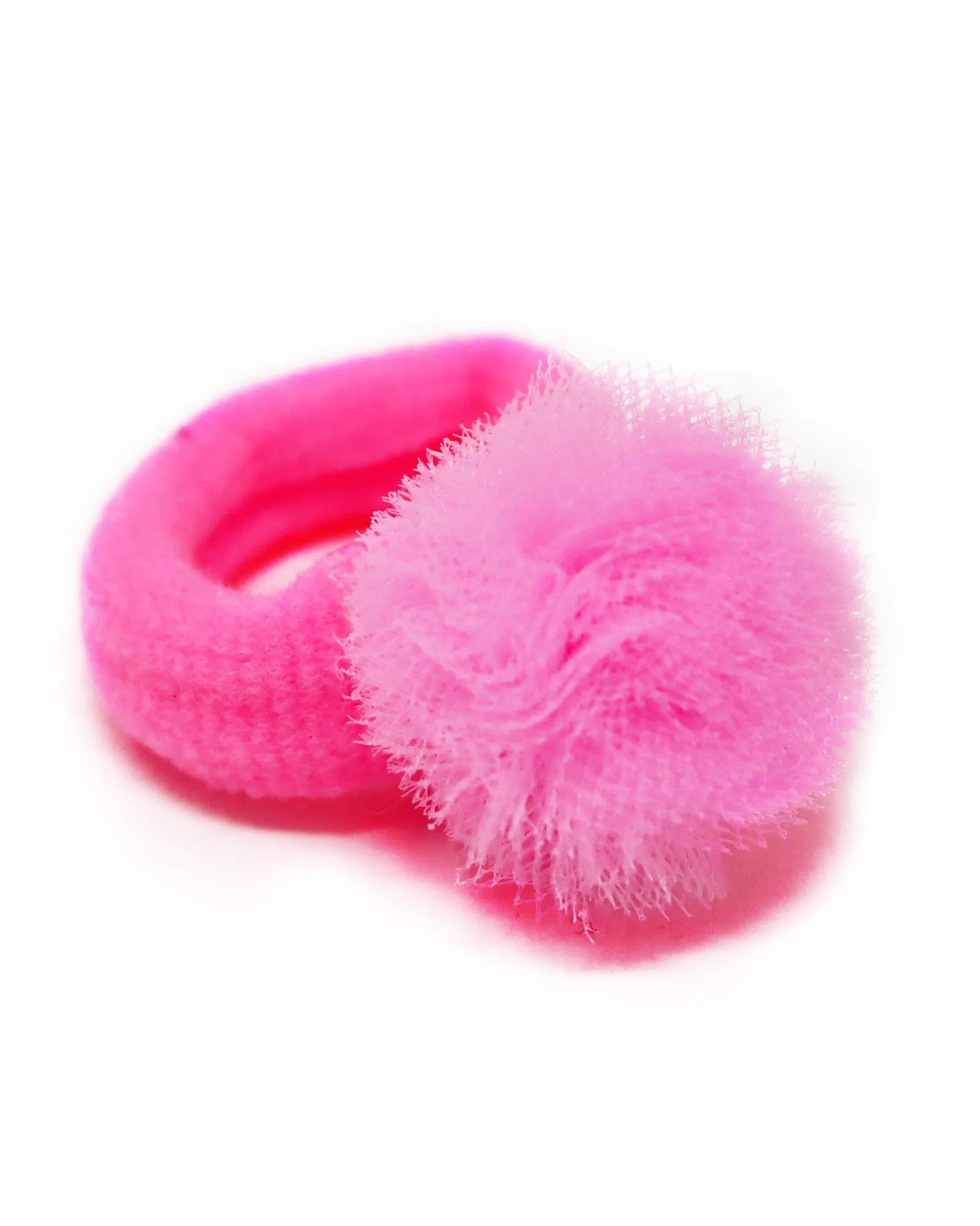 Pink Poppy Elastic Baby Pastel Pom Pom