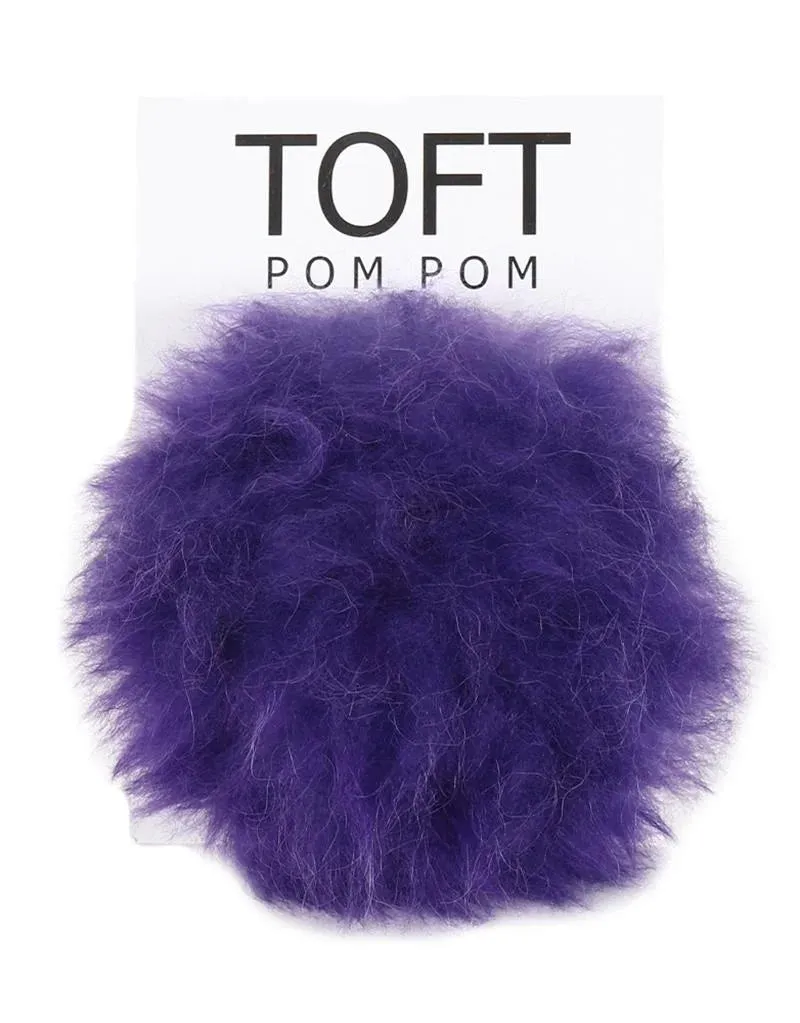 TOFT Alpaca Fur Pom Poms, Brights and Colors