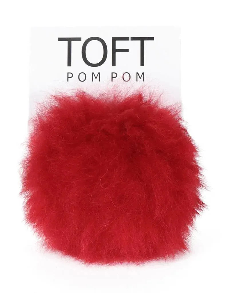 TOFT Alpaca Fur Pom Poms, Brights and Colors