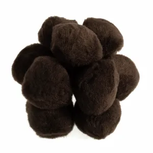 Trimits Brown Pom Poms - 50mm (Pack of 25)